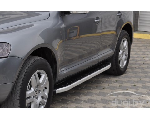 Пороги алюминиевые "New Star" для Touareg (2010-...).